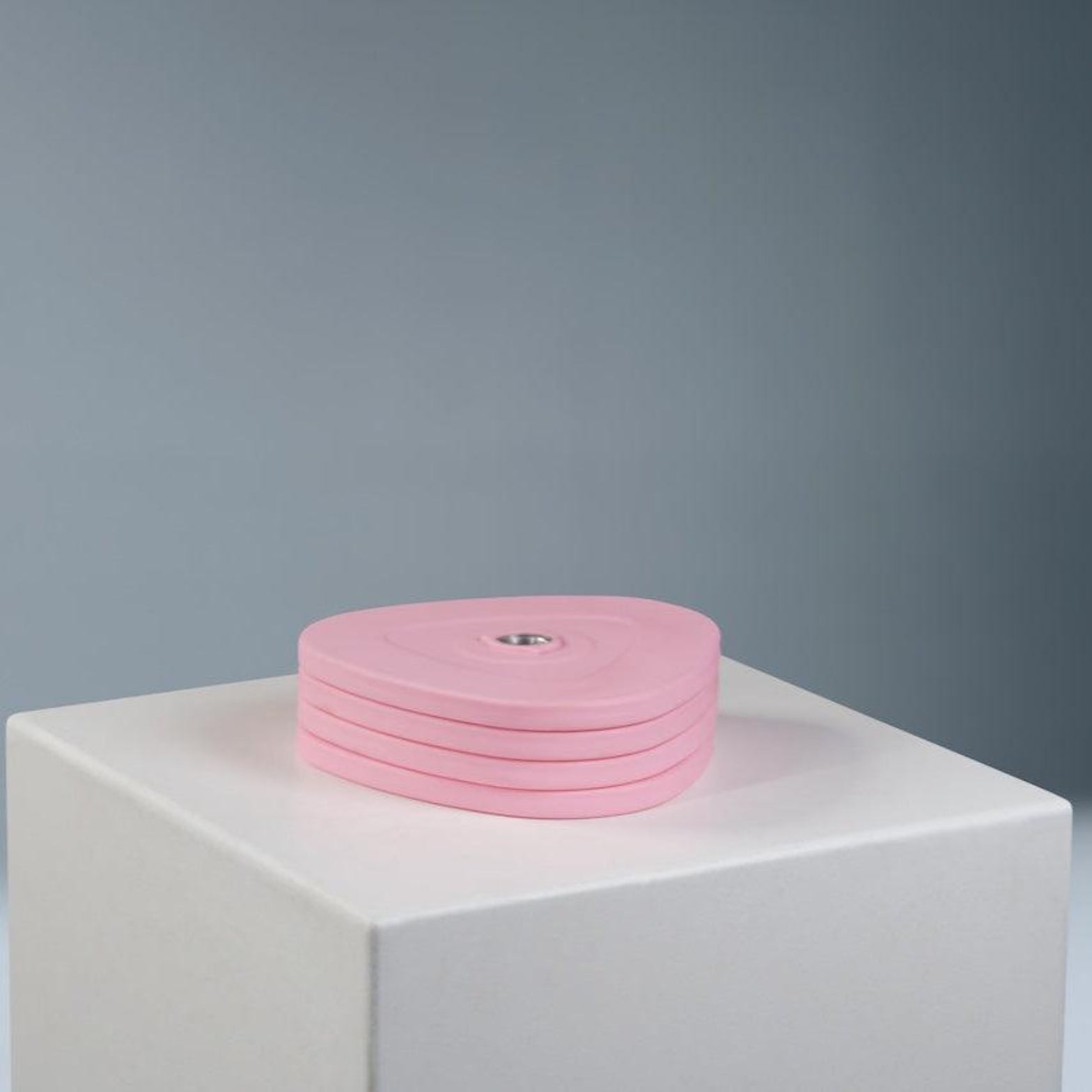 LTM Confidence Boosters in ballerina pink add-on weight plates for women, 2 lbs each, compatible with LTM Starter Kit, by Lifting The Mood