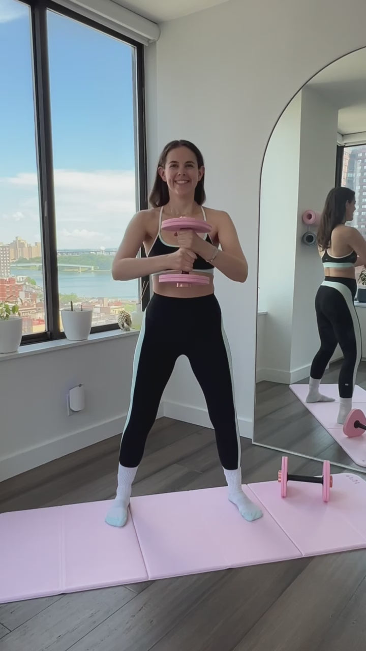 upper body home workouts with ltm weights made for women  by @alisongfit