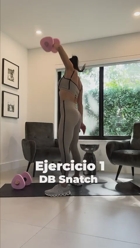 Load video: upper body home workouts with ltm weights made for women  by @strongbycarla